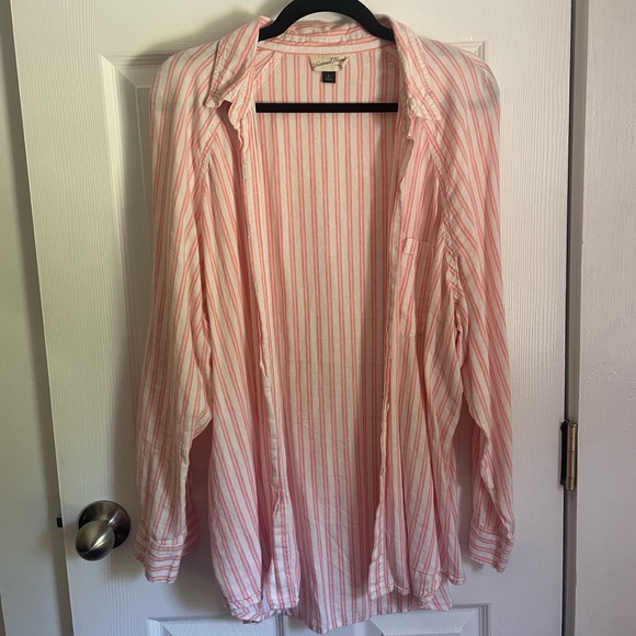Pink Stripe Button Down - Picture 3 of 3